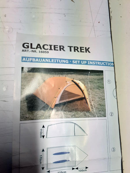 tienda campaña glacier trek .2u.